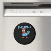 F-Caw-F Swearing Chicken Classic Retro Style Magnet (In Situ (Geschirrspüler))
