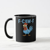 F-Caw-F Swearing Chicken Classic Retro Style Tasse (Links)