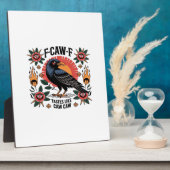 F Caw F Tastes Like Caw Caw Funny Quote Fotoplatte (Seite)