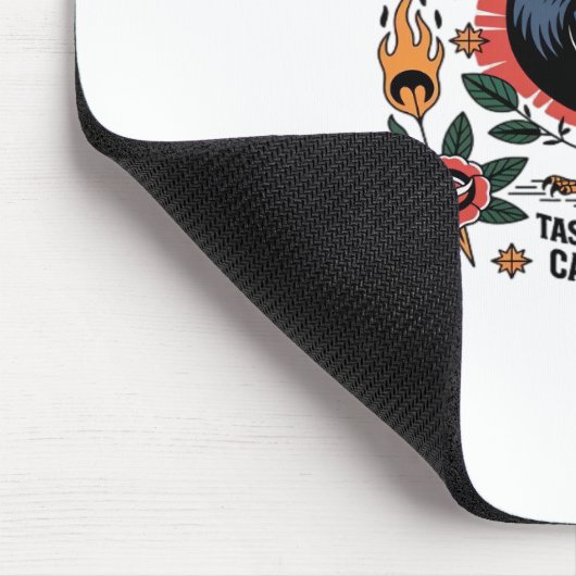 F Caw F Tastes Like Caw Caw Funny Quote Mousepad (Ecke)