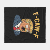 F-Caw-F Tr-ump Rooster Fleecedecke (Vorderseite (Horizontal))