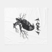 F Caw F Trendiger moderner Stil Fleecedecke (Vorderseite (Horizontal))