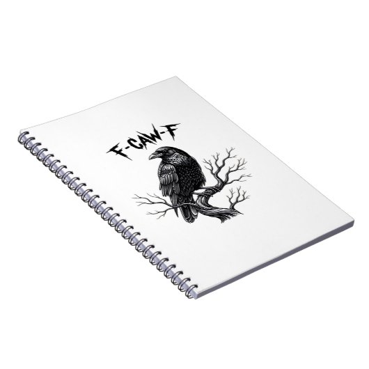 F Caw F Trendiger moderner Stil Notizblock (Rechte Seite)