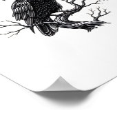 F Caw F Trendiger moderner Stil Poster (Ecke)