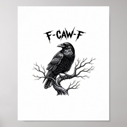 F Caw F Trendiger moderner Stil Poster (Vorne)