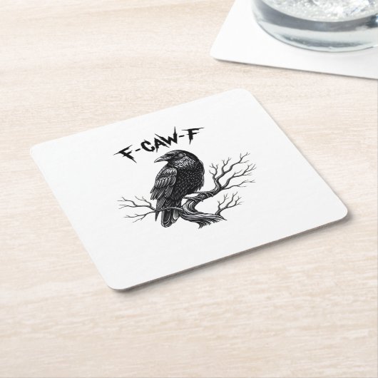 F Caw F Trendy Modern Style Rechteckiger Pappuntersetzer (angewinkelt)