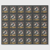 F-Caw-F Ugly Christmas Sweater Funny Raven Xmas Geschenkpapier (Flach)