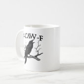 F Caw F Vintage Grafik Klassiker Kaffeetasse (Vorderseite Links)