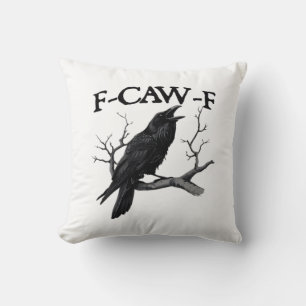 F Caw F Vintage Grafik Klassiker Kissen