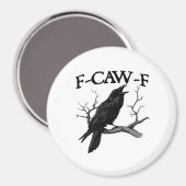 F Caw F Vintage Grafik Klassiker Magnet (Vorderseite/Rückseite)