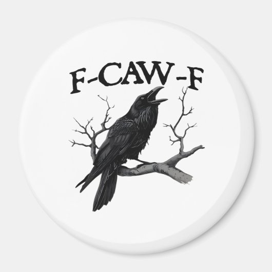 F Caw F Vintage Grafik Klassiker Magnet (Vorne)