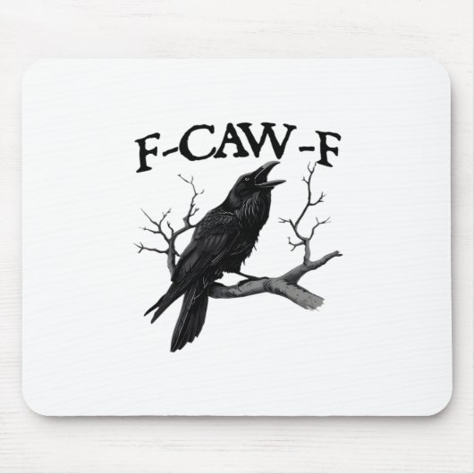 F Caw F Vintage Grafik Klassiker Mousepad (Vorne)
