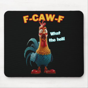 F-caw-f Was Die Heli Lustige Hühner Humor F-caw-f Mousepad