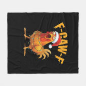 F-Caw-F Weihnachtsessenziell für Hühner Fleecedecke (Vorderseite (Horizontal))