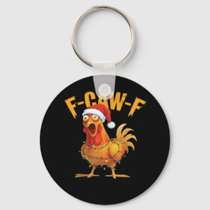 F-Caw-F Weihnachtshuhn Essential Schlüsselanhänger