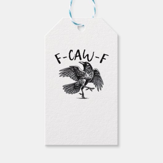 F Caw F Wesentlich Klassisch Ästhetisch Geschenkanhänger (Vorderseite)