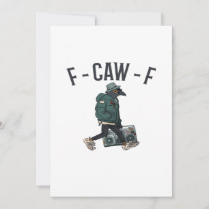 F Caw F Wesentlicher Basis-Casual-Style Feiertagskarte