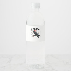 F Caw F Wesentlicher kreativer lässiger Stil Wasserflaschenetikett