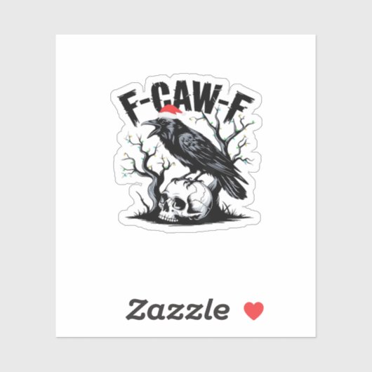 F-Caw-F Wesentlicher lustiger Spruch Aufkleber (Blatt)