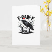 F-Caw-F Wesentlicher lustiger Spruch Karte (Gelbe Blume)