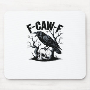 F Caw F Wesentliches Minimales Sauberes Design Mousepad