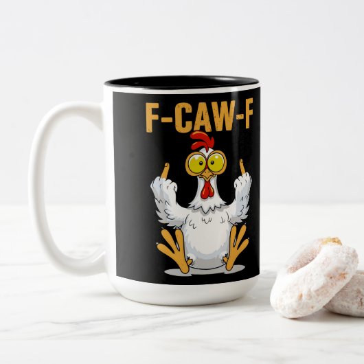 F-CAW-F ZWEIFARBIGE TASSE (Mit Donut)