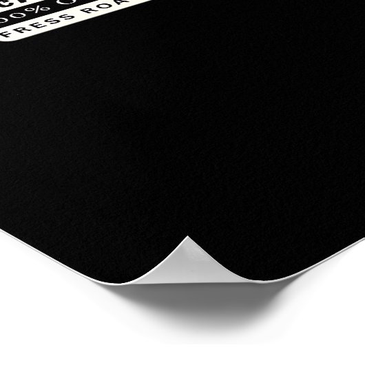 F-Caw-Fee Organic Style Classic Poster (Ecke)