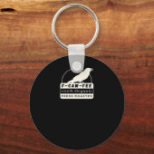 F-Caw-Fee Organic Style Classic Schlüsselanhänger (Vorderseite)