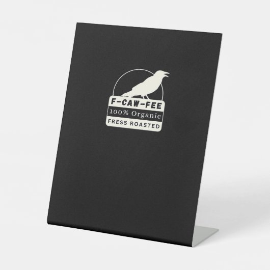 F-Caw-Fee Organic Style Classic Sockelschild (Vorderseite)