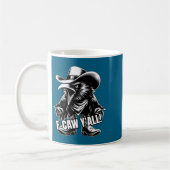 F-caw Y'all Crow Redneck Cowboy Hat Cussing Angry  Kaffeetasse (Links)