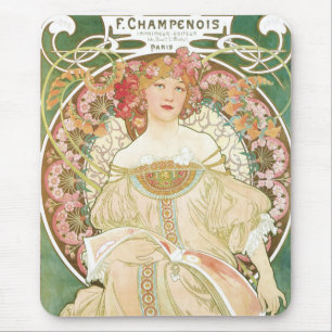 F Champenios durch Alphonse Mucha Mousepad