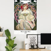 F. Champenois Imprimeur-Éditeur von Alfons Mucha Poster (Heimbüro)