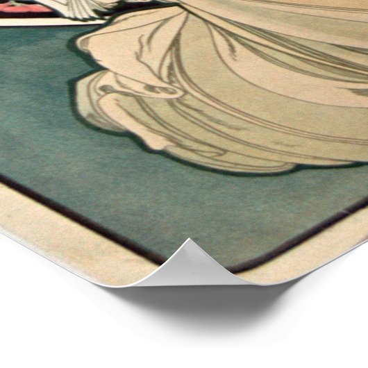 F. Champenois von Alfons Mucha - Art Nouveau Poster (Ecke)