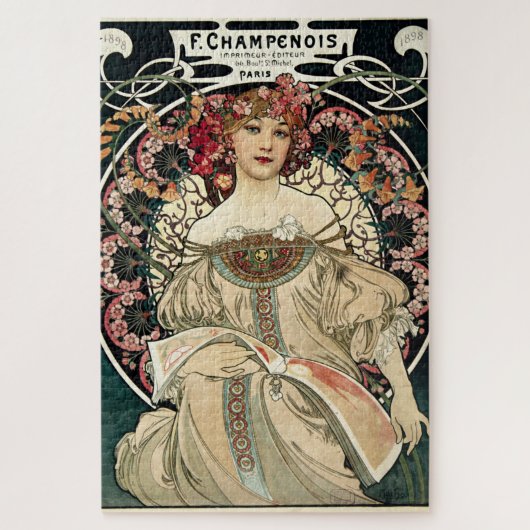 F. Champenois von Alphonse Mucha Puzzle (Vertikal)