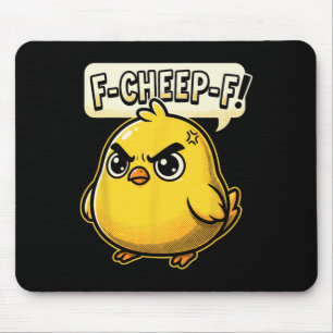 F-cheep-f Wütendes Huhn Comic Pop Art _1 Mousepad