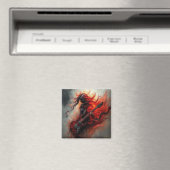 F Chord - AI Digital Art Print Magnet (In Situ (Geschirrspüler))