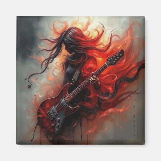 F Chord - AI Digital Art Print Magnet