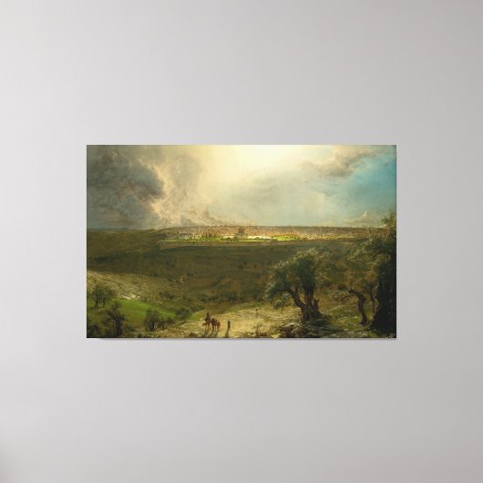 F. CHURCH - Jerusalem vom Olivenberg 1870 Leinwanddruck (Vorderseite)