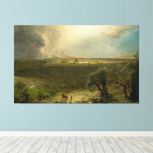 F. CHURCH - Jerusalem vom Olivenberg 1870 Leinwanddruck (Insitu (Holzboden))