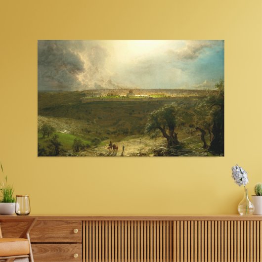 F. CHURCH - Jerusalem vom Olivenberg 1870 Leinwanddruck (Insitu (Wohnzimmer))