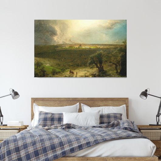 F. CHURCH - Jerusalem vom Olivenberg 1870 Leinwanddruck (Insitu (Schlafzimmer))