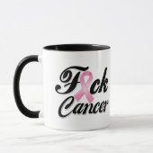 F*CK Brustkrebs-Shirts Tasse (Links)