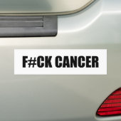F#CK CANCER AUTOAUFKLEBER (Auf Auto)