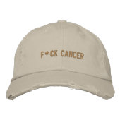 F*CK CANCER EMBROIDERIERTE BASEBALL-GAP BESTICKTE BASEBALLKAPPE (Vorderseite)