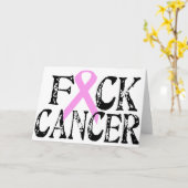 F*CK Cancer Karte (Gelbe Blume)