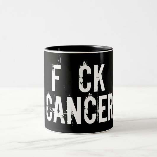 F CK CANCER-Tasse Zweifarbige Tasse (Mittel)