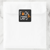 F#CK CRPS QUADRATISCHER AUFKLEBER (Tasche)