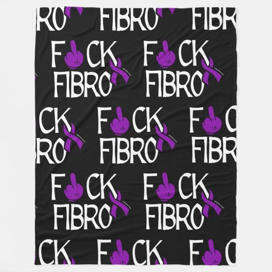 F#CK FIBRO FLEECEDECKE (Vorderseite)