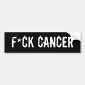F*ck-Krebs Autoaufkleber (Vorne)