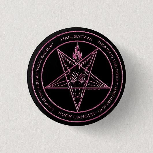 F*CK KREBS! Baphomet Button (Vorderseite)